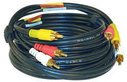 A/V Cable 6' Stereo Gold Plated