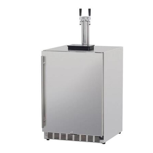 RCS Outdoor Dual Tap Stainless Steel Kegerator-UL Rated