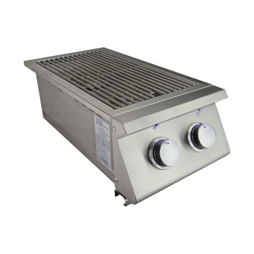 Premier Double Side Burner-Slide-in W/Blue LED-Propane