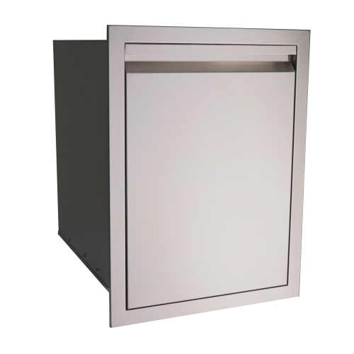 Valiant Stainless Double Trash Drawer-Fully Enclosed