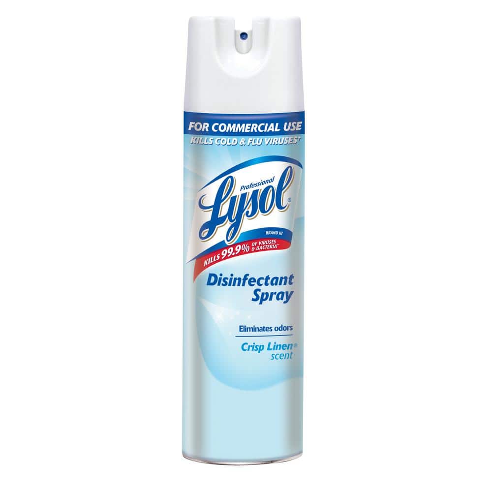 Disinfectant Spray, Crisp Linen, 19oz Aerosol