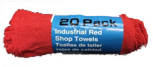 500-00 20 Pack Red Shop Towels