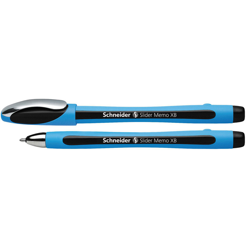 Slider Memo Ballpoint Pen, Viscoglide Ink, 1.4 mm, Black