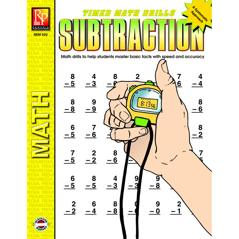 Timed Math Drills: Subtraction Workbook