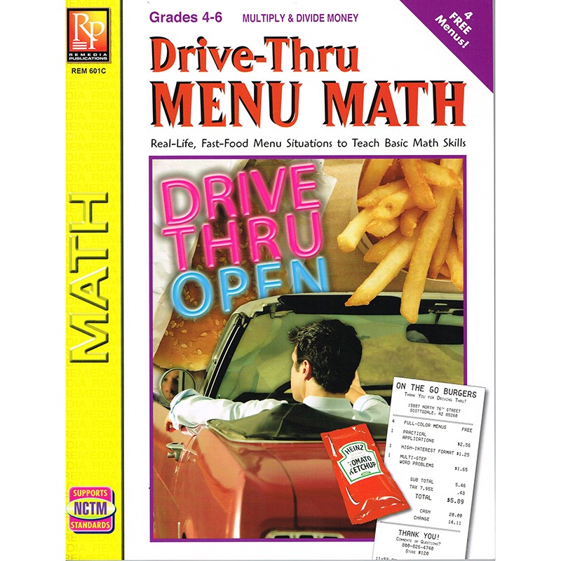 Drive-Thru Menu Math: Multiply & Divide Money