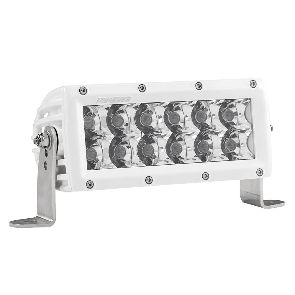 RIGID E-Series PRO LED Light, Spot Optic, 6 Inch, White Housing