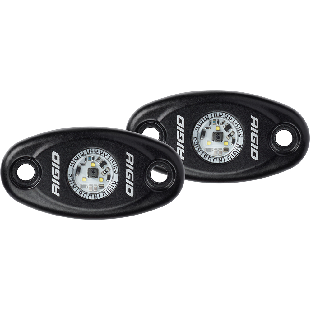 RIGID A-Series LED Light, High Power, Warm White, Black Housing | Pair