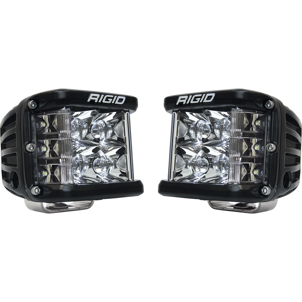 RIGID D-SS PRO Side Shooter, Spot Optic, Surface Mount, Black Housing | Pair