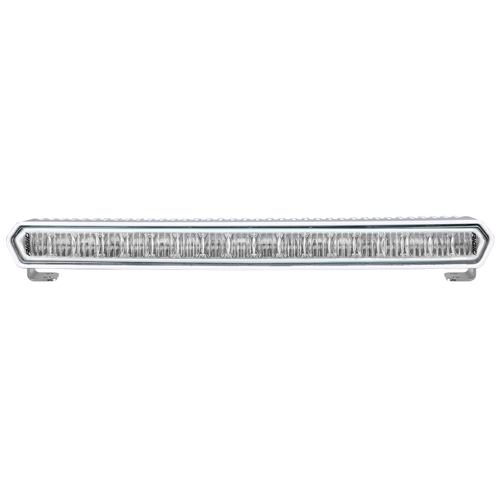 RIGID SR-L Series Marine 20 Inch LED Light Bar, White Halo, White Housing