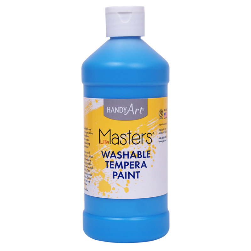 Little Masters Washable Tempera Paint, Light Blue, 16 oz