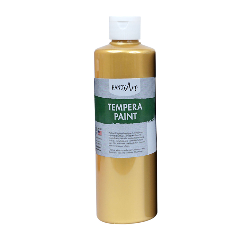 Metallic Tempera Paint, 16 oz., Gold