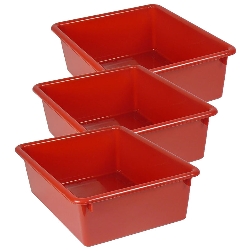 Double Stowaway Tray Only, Red, Pack of 3