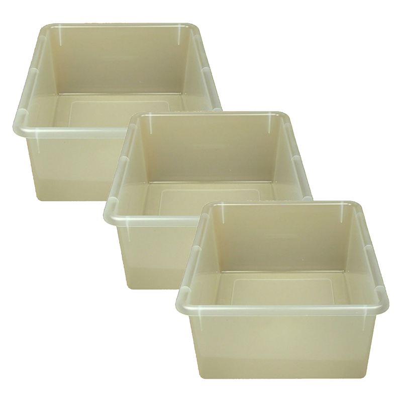 Double Stowaway Tray Only, Clear, Pack of 3