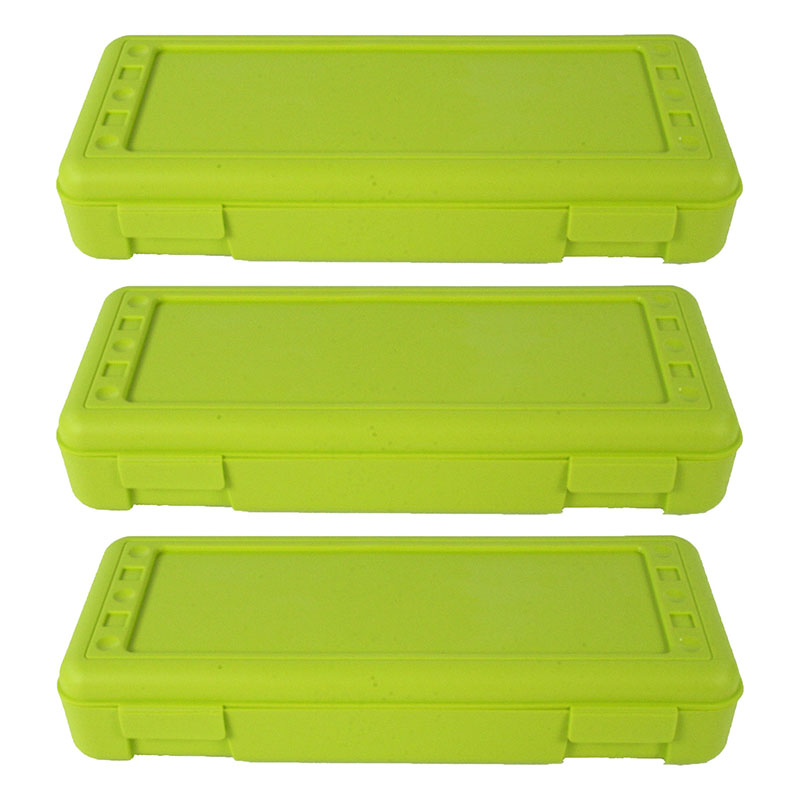 Ruler Box, Lime Opaque, Pack of 3