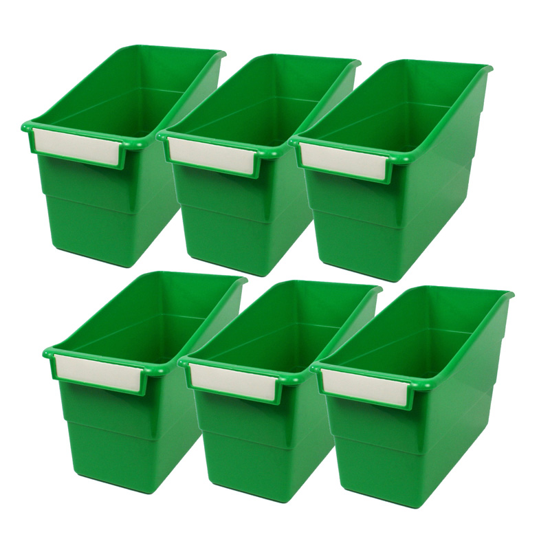 Tattle Shelf File, Green, Pack of 6