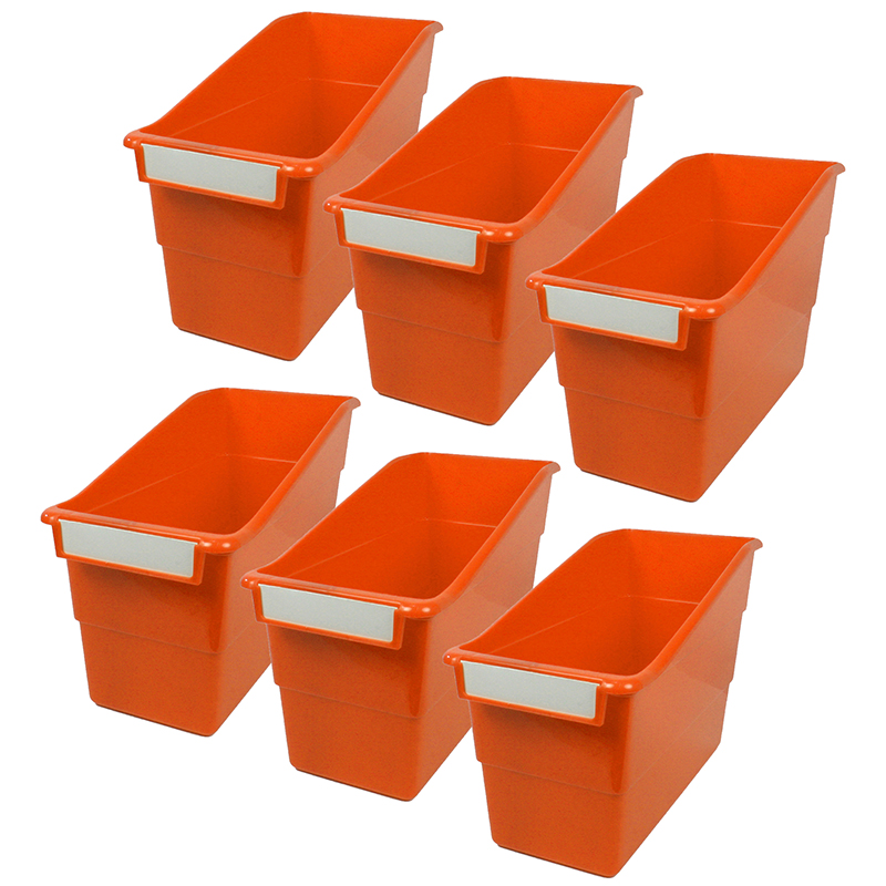 Tattle Shelf File, Orange, Pack of 6