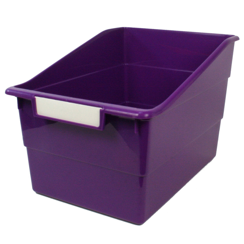 Tattle Wide Shelf File, Purple