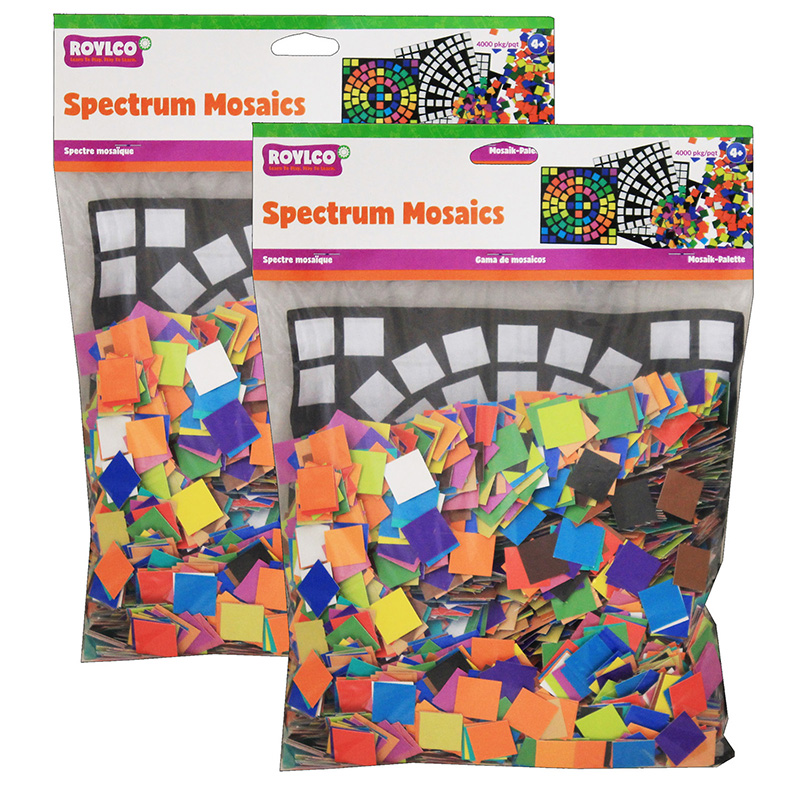 Spectrum Mosaics, 4000 Per Pack, 2 Packs