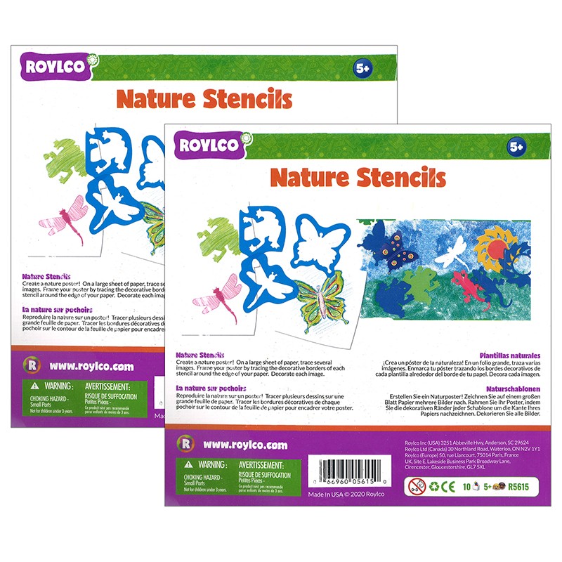 Nature Stencils, 2 Packs