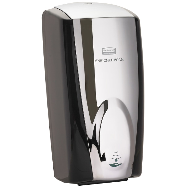 AutoFoam Touch-Free Dispenser, 1100mL, Black/Chrome