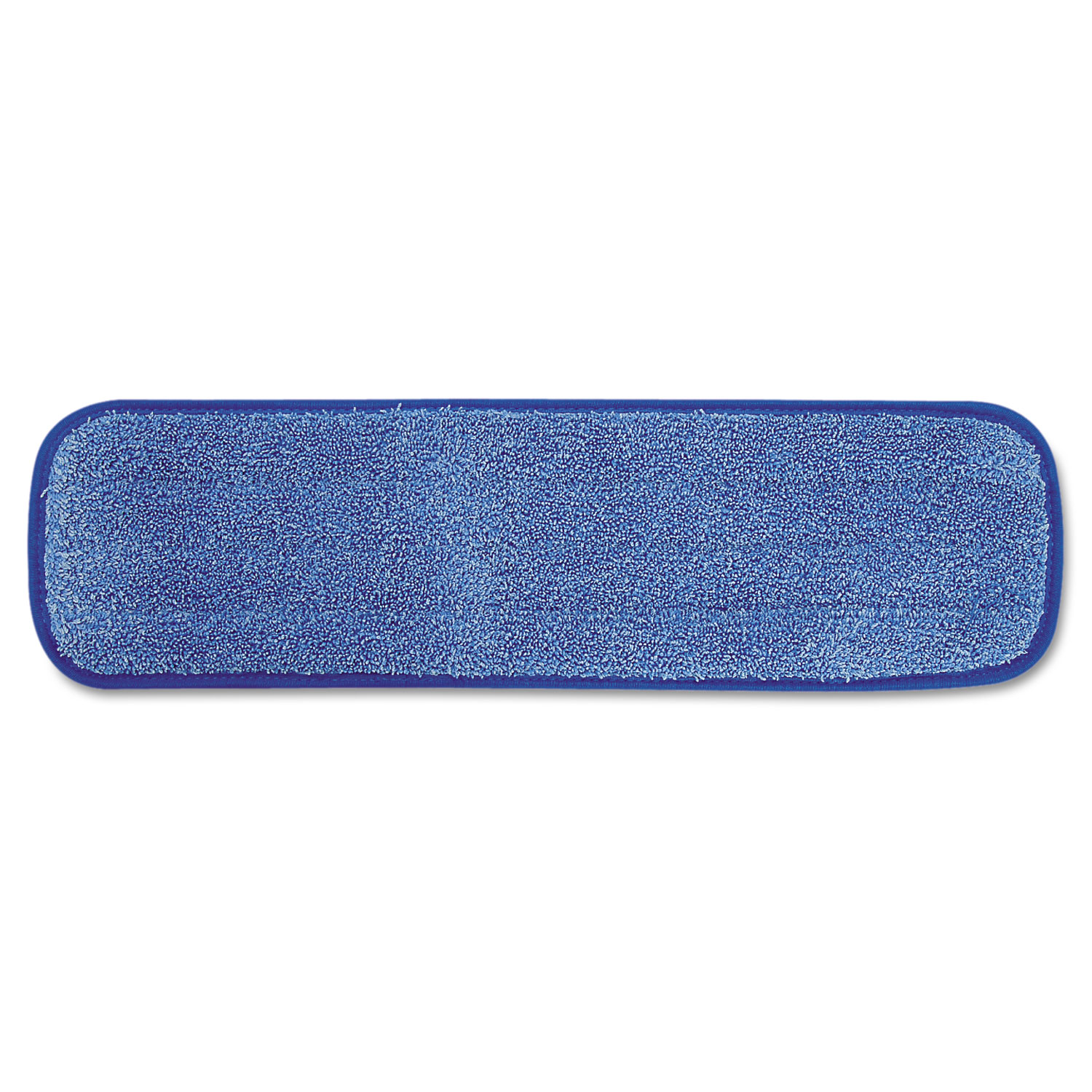 Microfiber Wet Room Pad, Split Nylon/Polyester Blend, 18", Blue, 12/Case