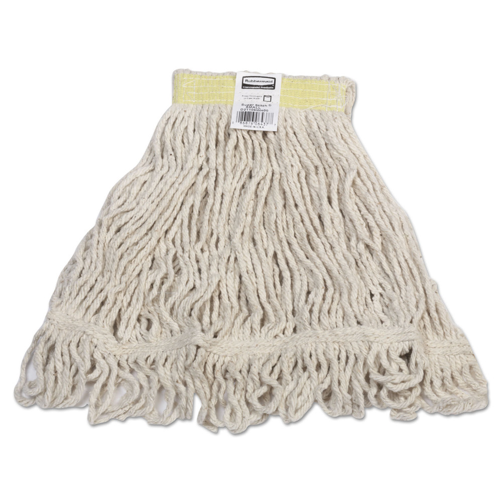 Super Stitch Blend Mop, Cotton/Synthetic, Small, White, 6/Case
