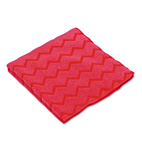 HYGEN Microfiber Cleaning Cloths, 12 x 12, Red, 12/Case