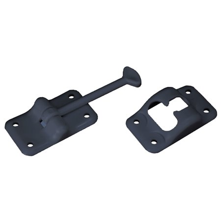 Entry Door Holder - Plastic T - 3 1/2In - Black