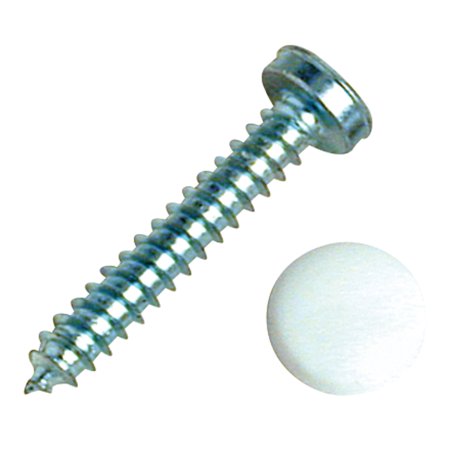 Dashboard Screws With Caps - White