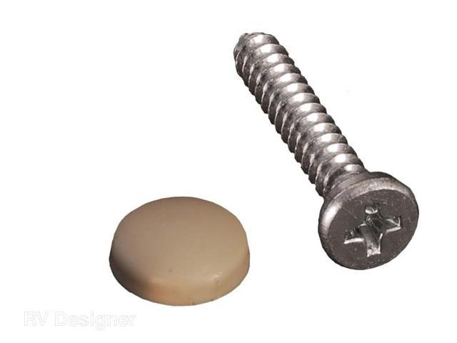 Dashboard Screws With Caps - Beige