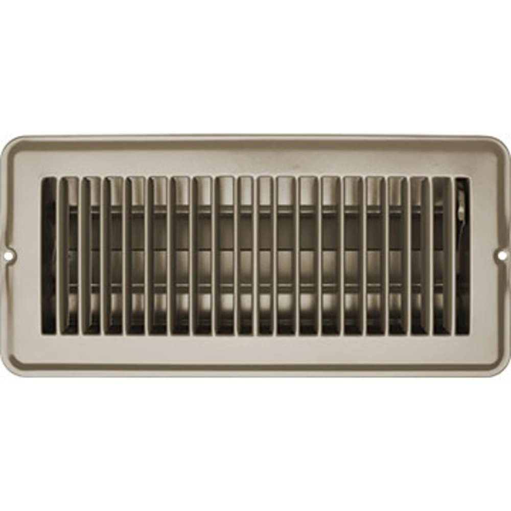 VENT REGISTER TAN METAL DAMP 4INX10IN