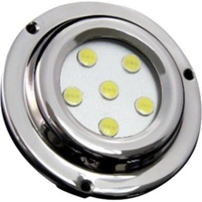 6 LED 6X1W SURFACE MOUNT MARINE LIGHT (WHITE)