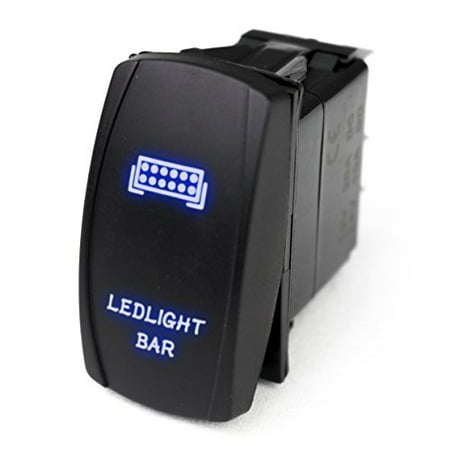 LED ROCKER SWITCH WITH BLUE LED RADIANCE  LED LIGHT BAR