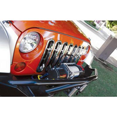 07-18 WRANGLER JK GRILLE INSERTS CHROME WRANGLER