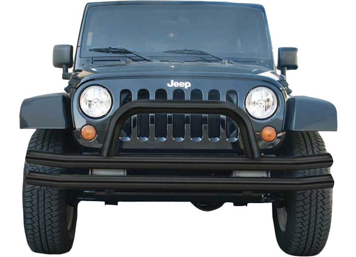 07-18 JK/JL DOUBLE TUBE BUMPER TEXTURED BLACK