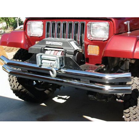 FRONT/REAR SS DOUBLE TUBE BUMPER, 76-06 JEEP