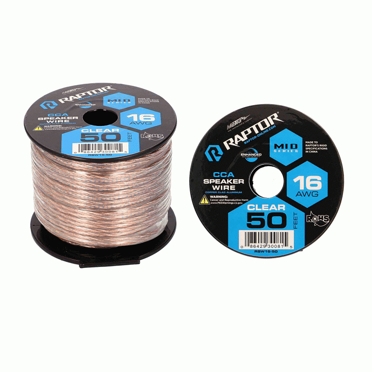 Speaker Wire 16GA Clear 50ft Vice Series