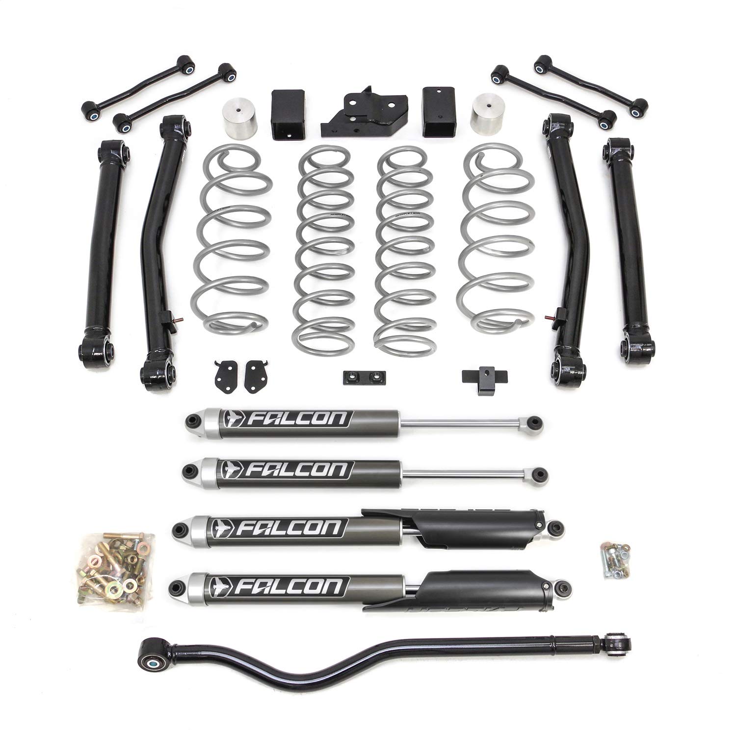 TERRAIN FLEX 4-ARM KIT W/FALCON 2.1 SHOCKS 18-C JEEP JL WRANGLER 4WD