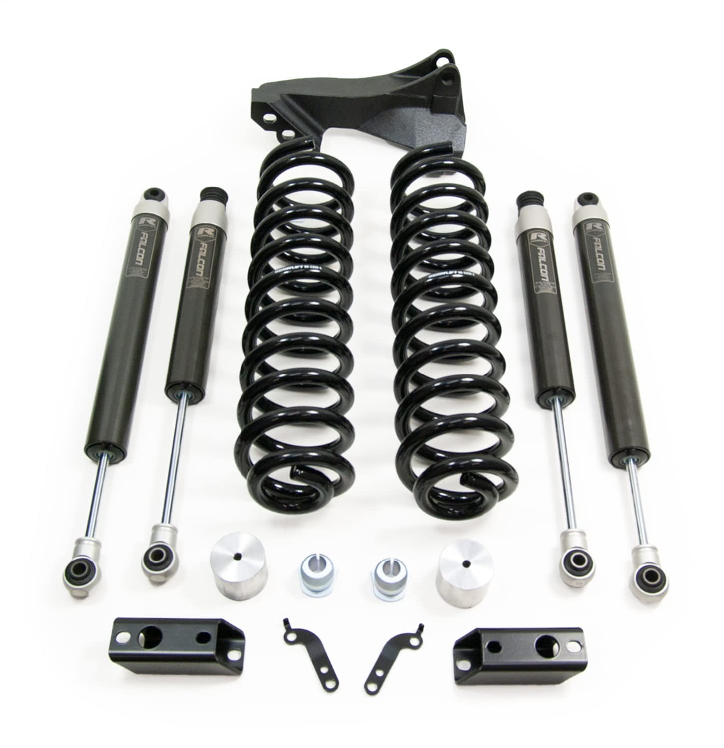 1719 FORD F250/F350/F450 DIESEL 2.5IN COIL SPRING FRT LIFT KIT WITH FALCON & FRT TRACK BAR BRKT