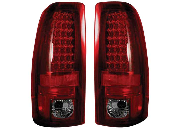 07-13 SILVERADO/SIERRA SINGLE WHEEL DUALLY LED TAILLIGHTS RED LENS DRIVE/PASS