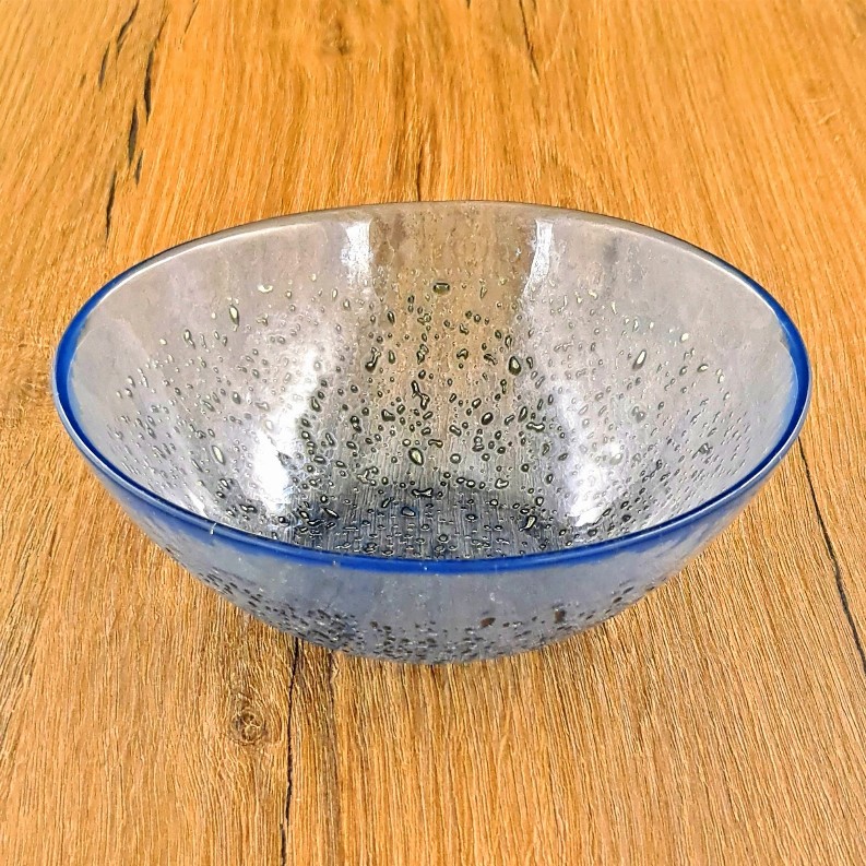 ISLA 6.5" Glass Soup Bowl - 6.5" Indigo/Bronze