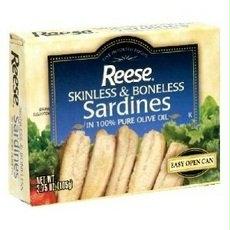 Reese Plain Sardines in Olive Oil (10x4.37 Oz)