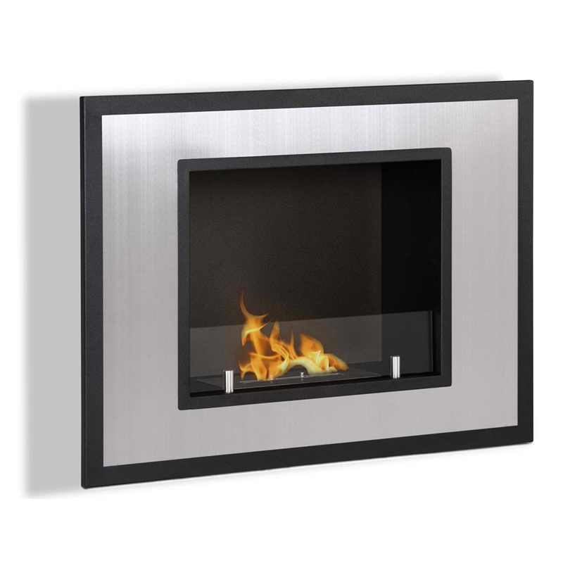 Regal Flame Charlotte 64 Inch Ventless Built In Recessed Bio Ethanol Wall Mounted Fireplace