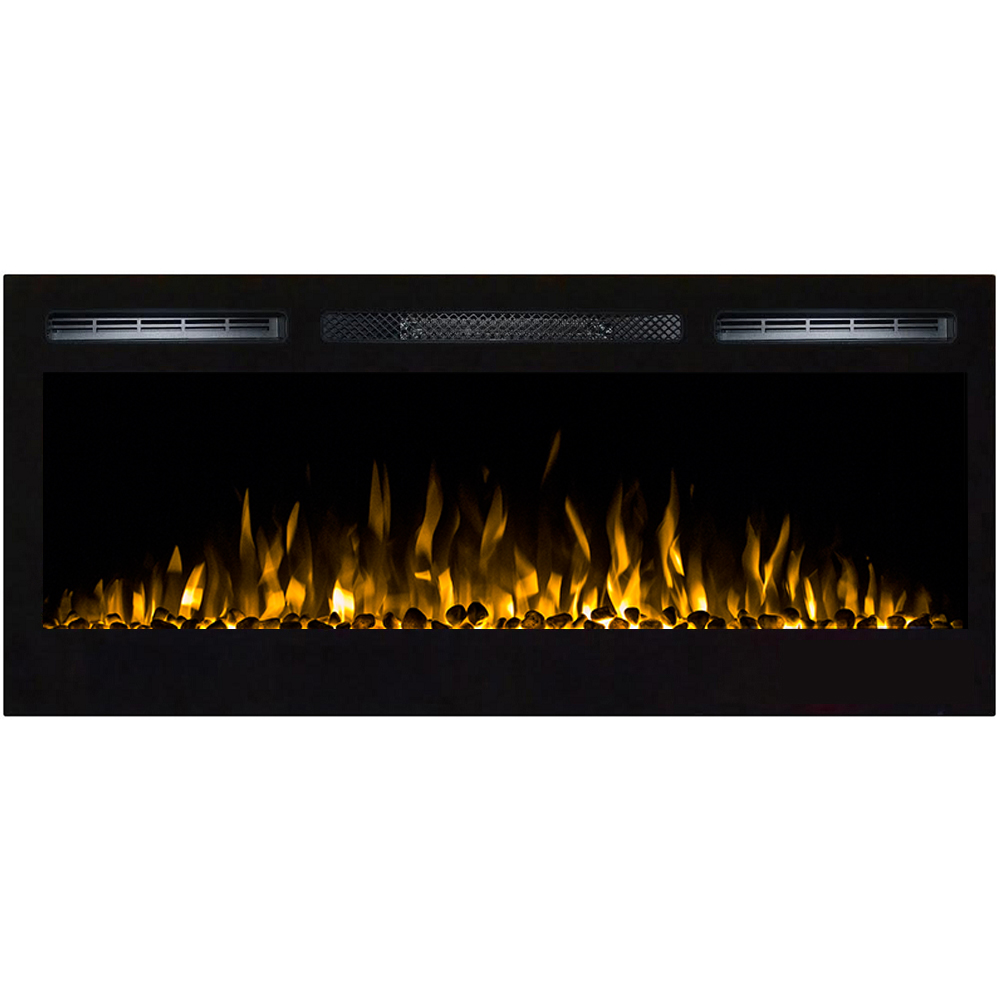 Regal Flame Lexington 35" Log Built in Wall Ventless Heater Recessed Wall Mounted Electric Fireplace Better than Wood Fireplaces