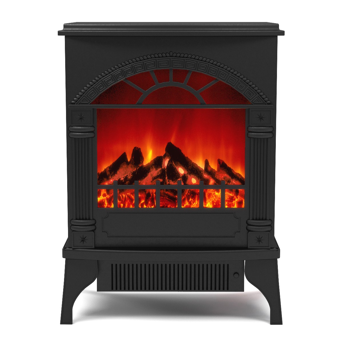 Regal Flame Juno Electric Fireplace Free Standing Portable Space Heater Stove Better than Wood Fireplaces, Gas Logs, Wall Mounte