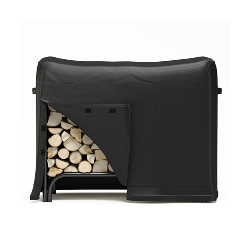 Regal Flame 4 Foot Black Water Resistant Firewood Log Rack Cover