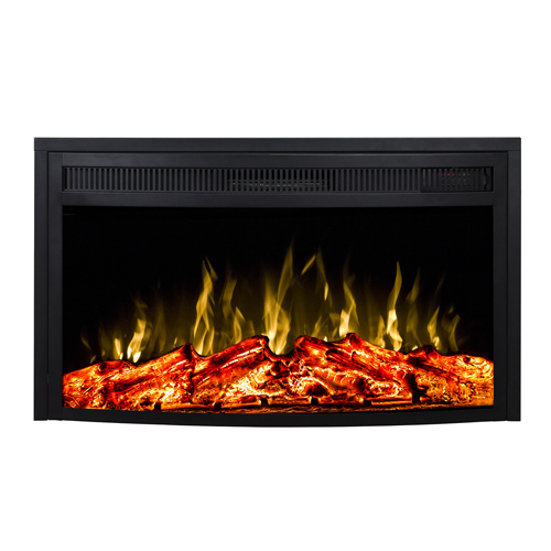 Moda Flame 23 Inch Curved Ventless Heater Electric Fireplace Insert