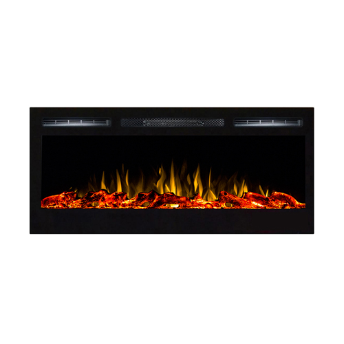 Gibson Living GL2036WS Madison 36 Inch Pebbles Recessed Wall Mounted Electric Fireplace