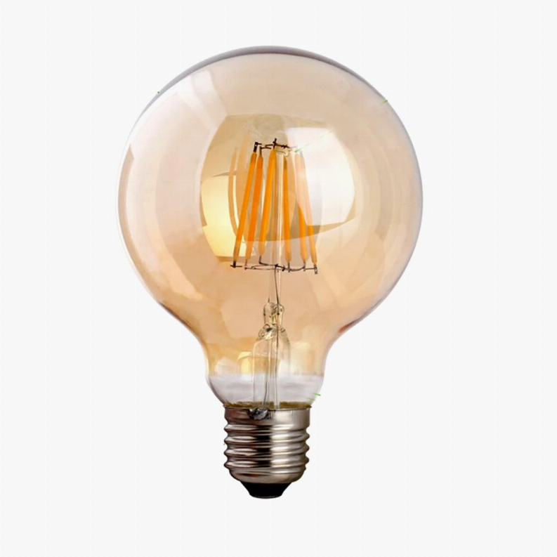G95 E27 8W Vintage LED Light Bulb
