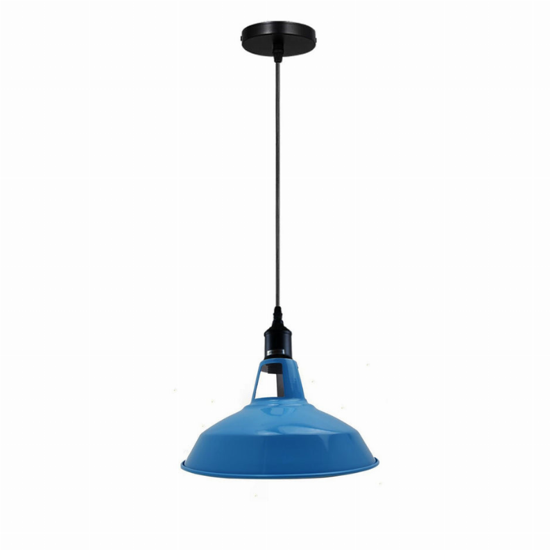 Metal Barn Slotted Shade Pendant